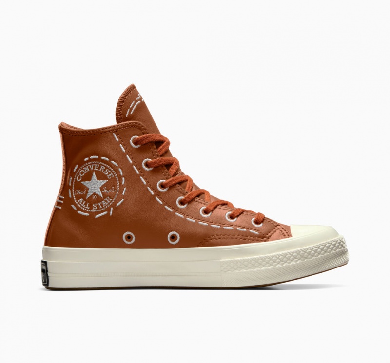 Converse Chuck 70 Bold Stitch Tawny Owl / Tawny Owl / Egret | 7453-YQNKJ