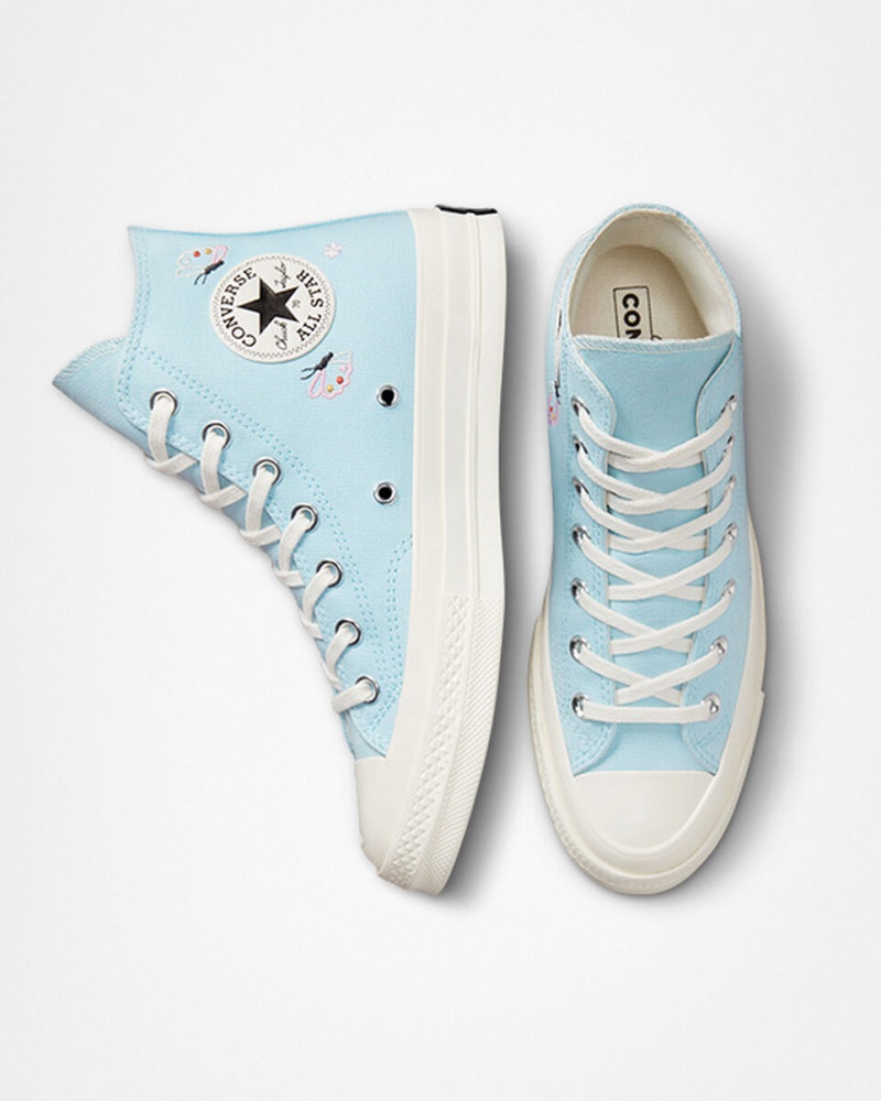 Converse Chuck 70 Butterfly Wings Azuis Pretas | 1283-NKLOC