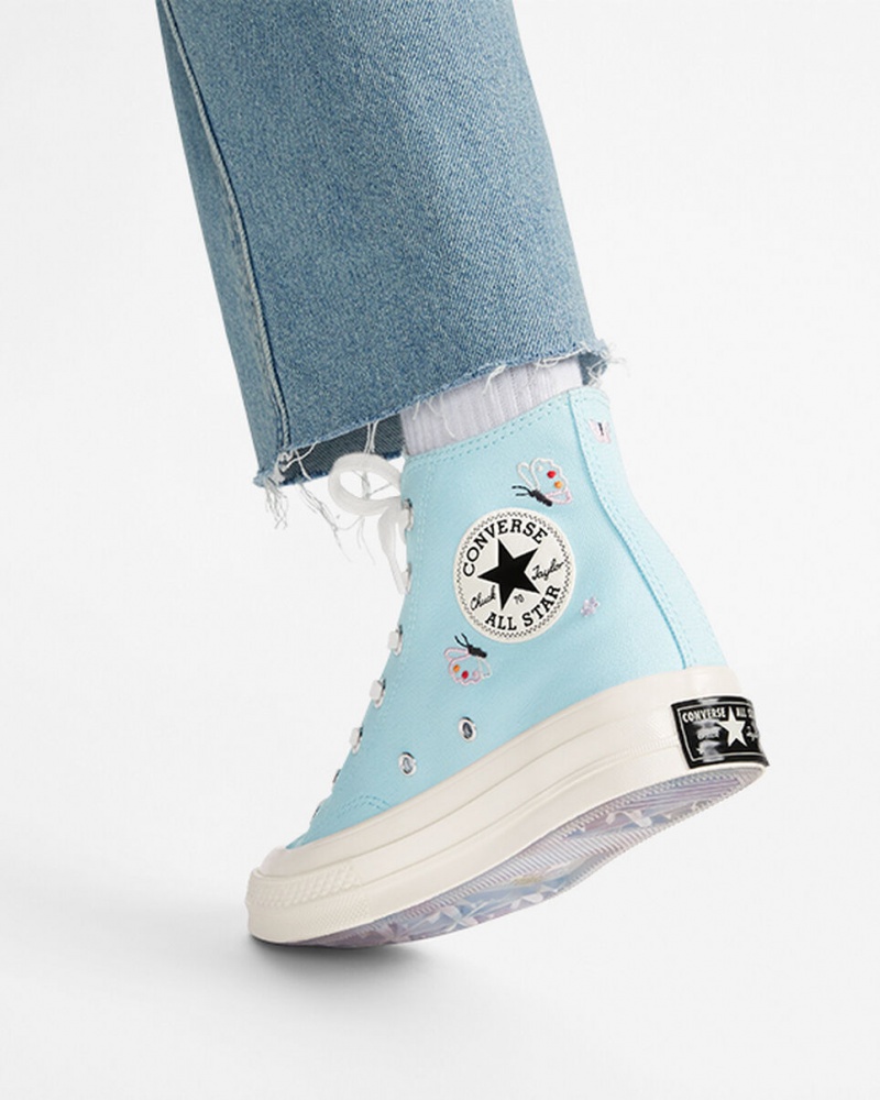 Converse Chuck 70 Butterfly Wings Azuis Pretas | 1283-NKLOC