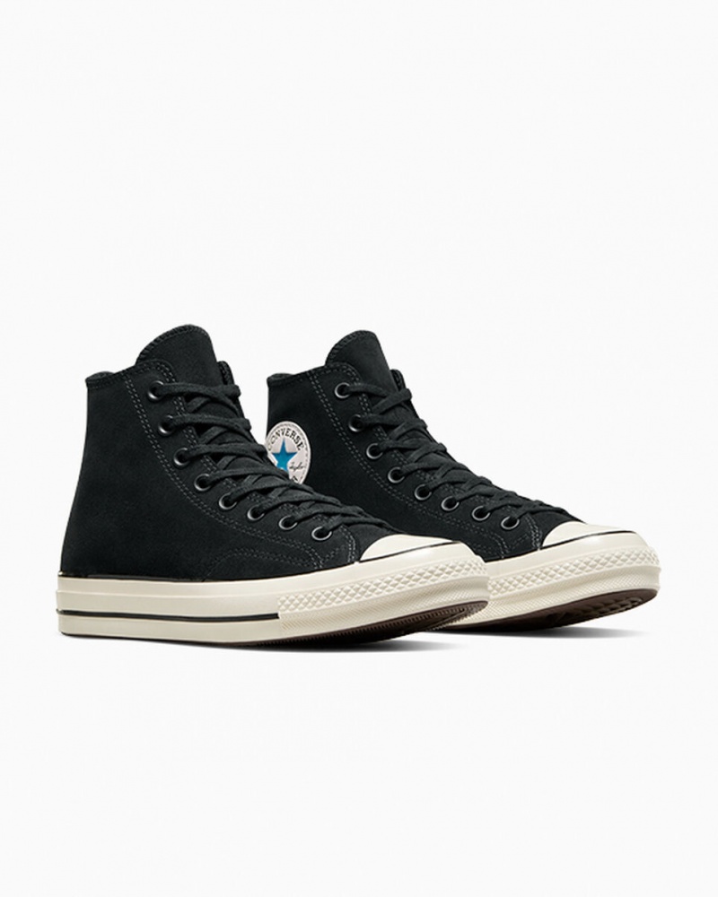 Converse Chuck 70 Camurça Pretas Azuis | 6378-LUAFK