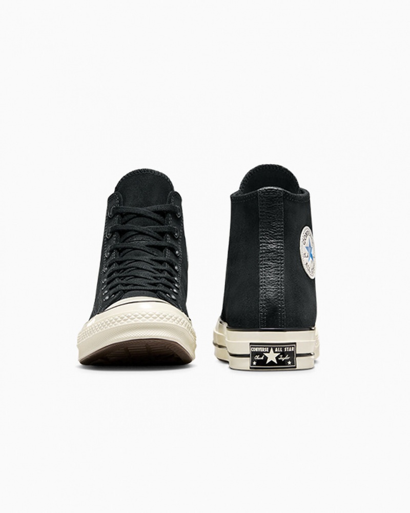 Converse Chuck 70 Camurça Pretas Azuis | 6378-LUAFK