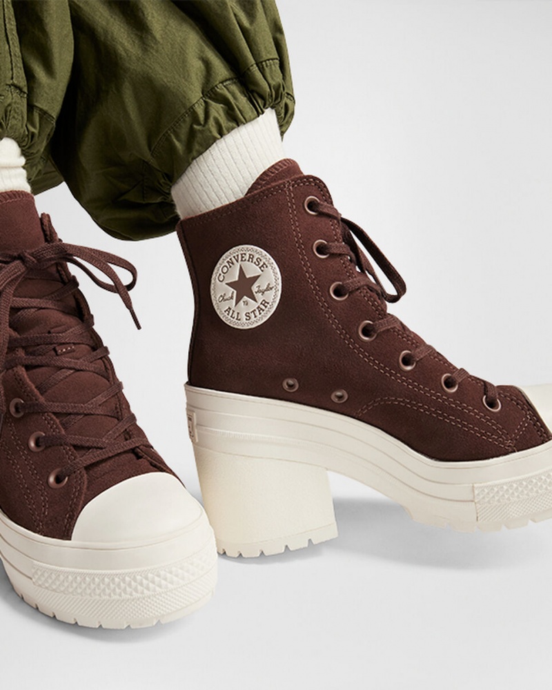 Converse Chuck 70 De Luxe Heel Camurça Marrom | 3210-BMOZC