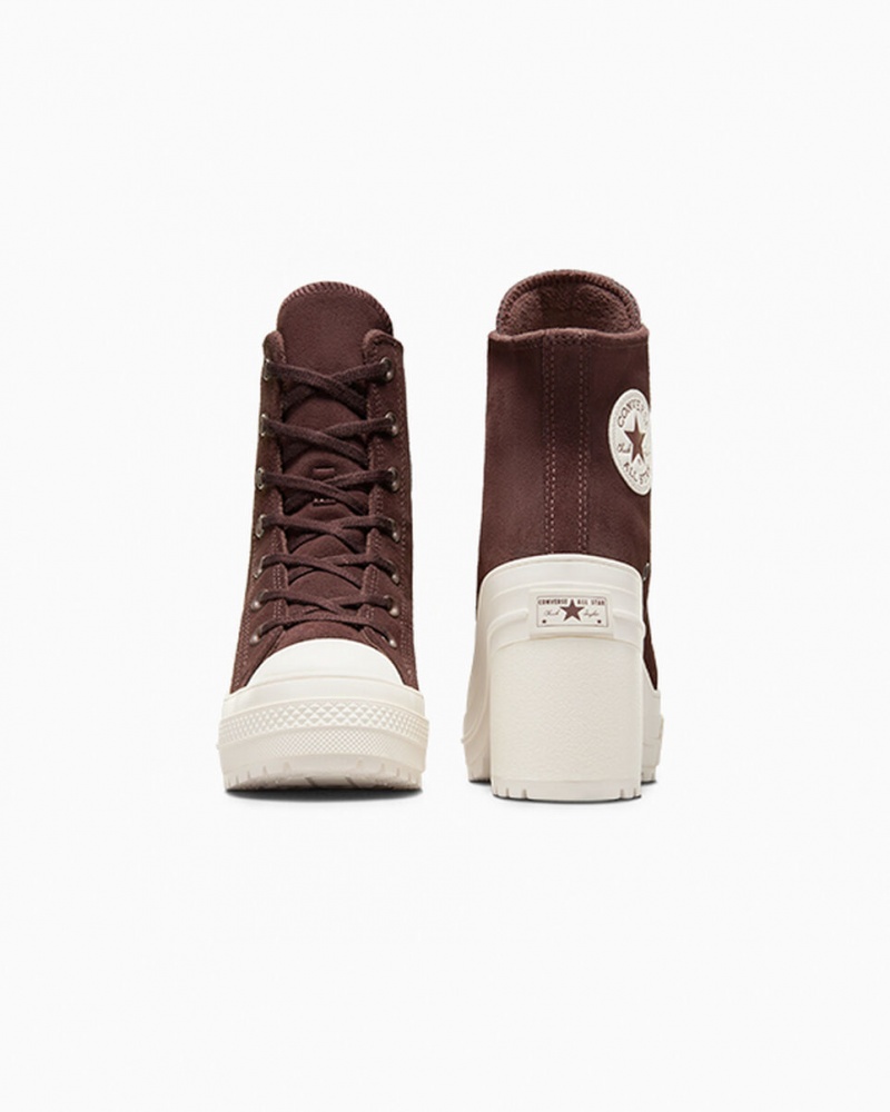 Converse Chuck 70 De Luxe Heel Camurça Marrom | 8716-XSKBO