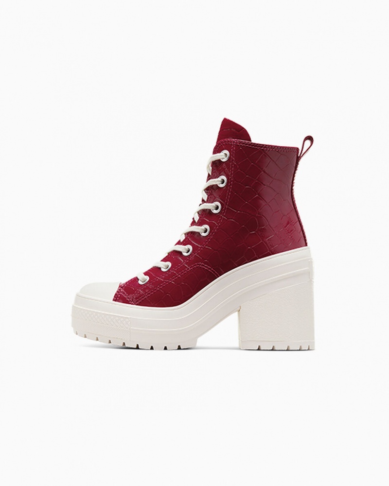 Converse Chuck 70 De Luxe Heel Embossed Cabernet / Cabernet / Egret | 1394-TIAGM