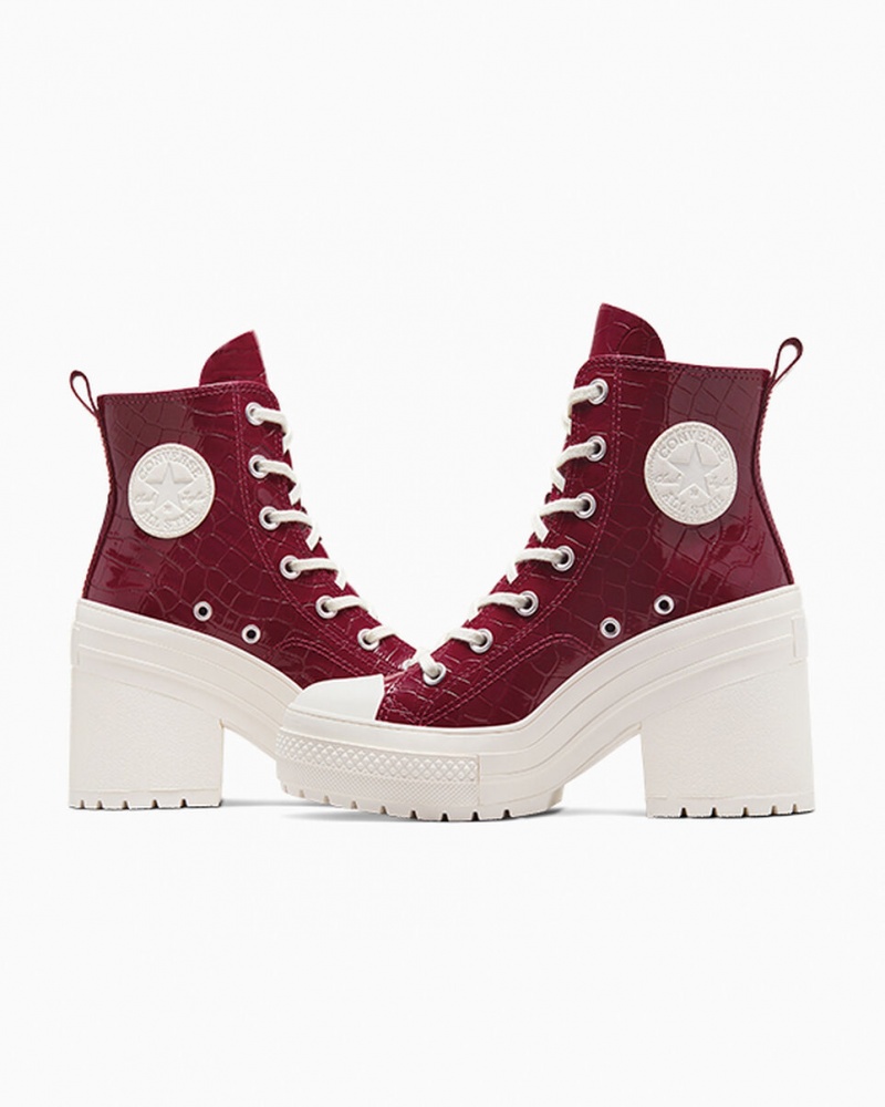 Converse Chuck 70 De Luxe Heel Embossed Cabernet / Cabernet / Egret | 1394-TIAGM