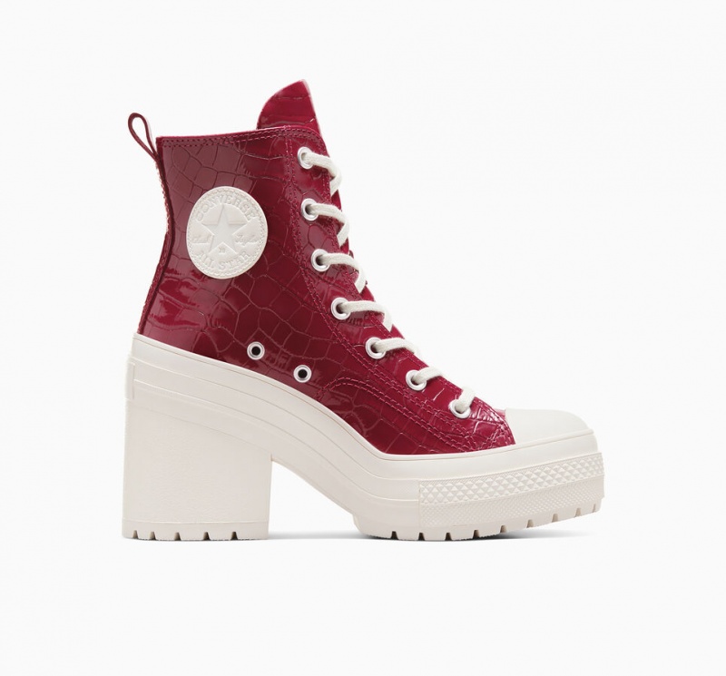 Converse Chuck 70 De Luxe Heel Embossed Cabernet / Cabernet / Egret | 1394-TIAGM