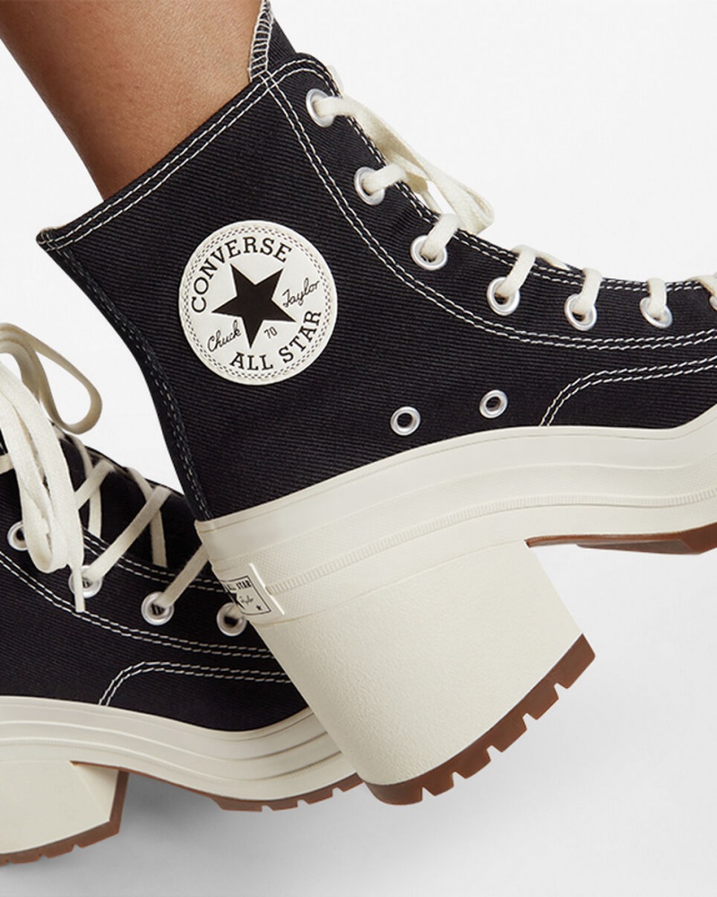 Converse Chuck 70 De Luxe Heel Pretas | 2165-CGDNQ