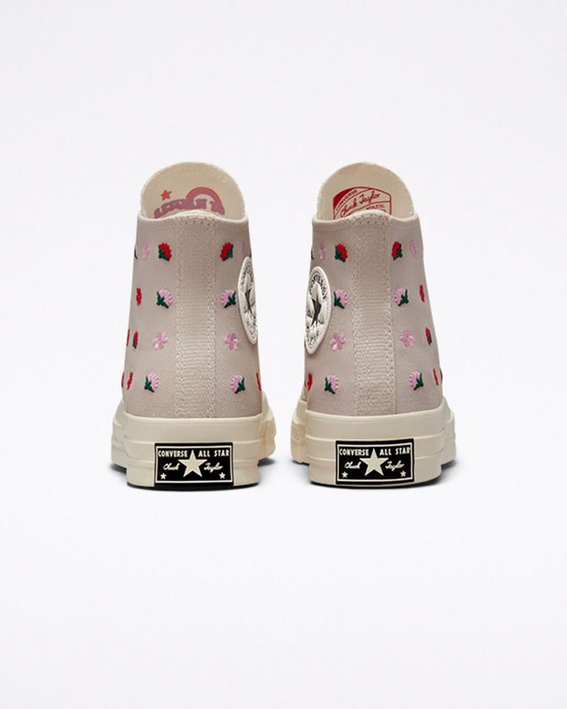 Converse Chuck 70 Floral Embroidery Desert Sand / Egret | 5340-OQKYG