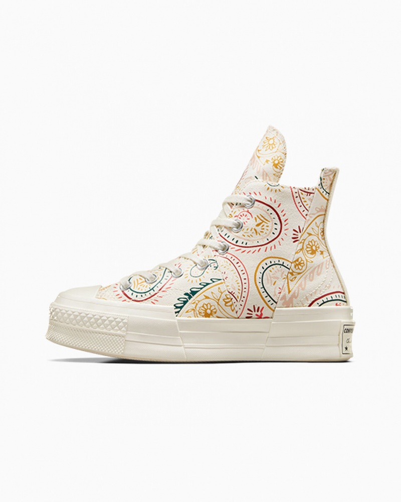 Converse Chuck 70 Plus Crafted Evolution Pretas Rosa | 5743-FLAXH