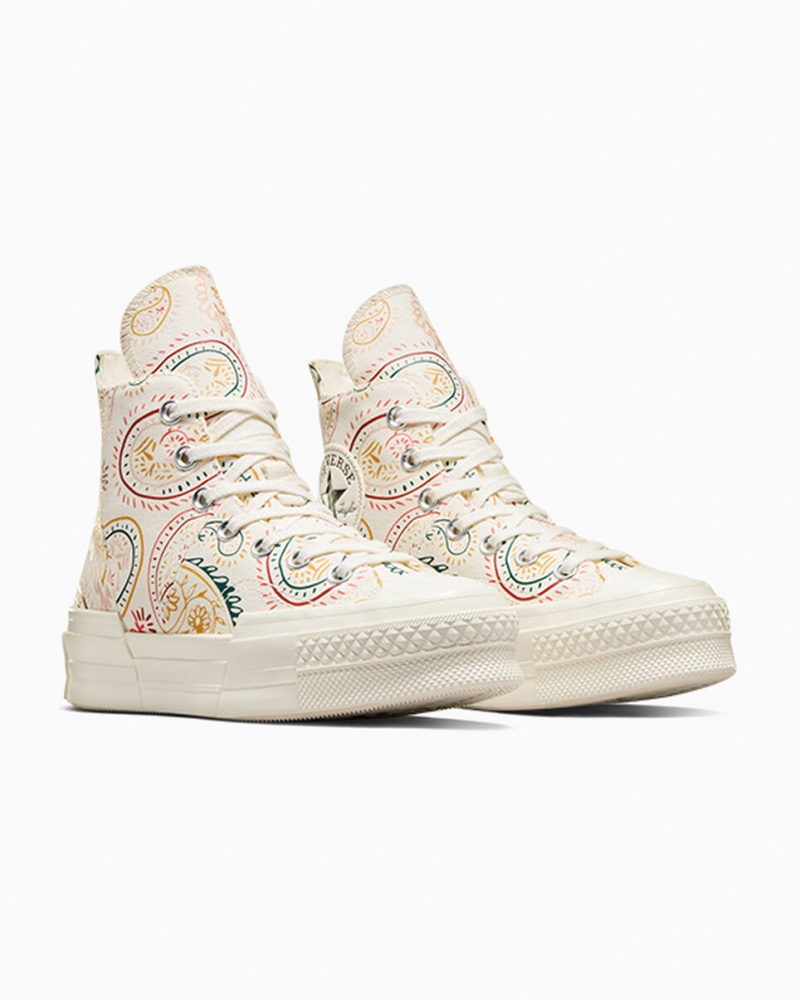 Converse Chuck 70 Plus Crafted Evolution Pretas Rosa | 5743-FLAXH