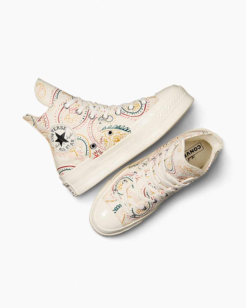 Converse Chuck 70 Plus Crafted Evolution Pretas Rosa | 5743-FLAXH