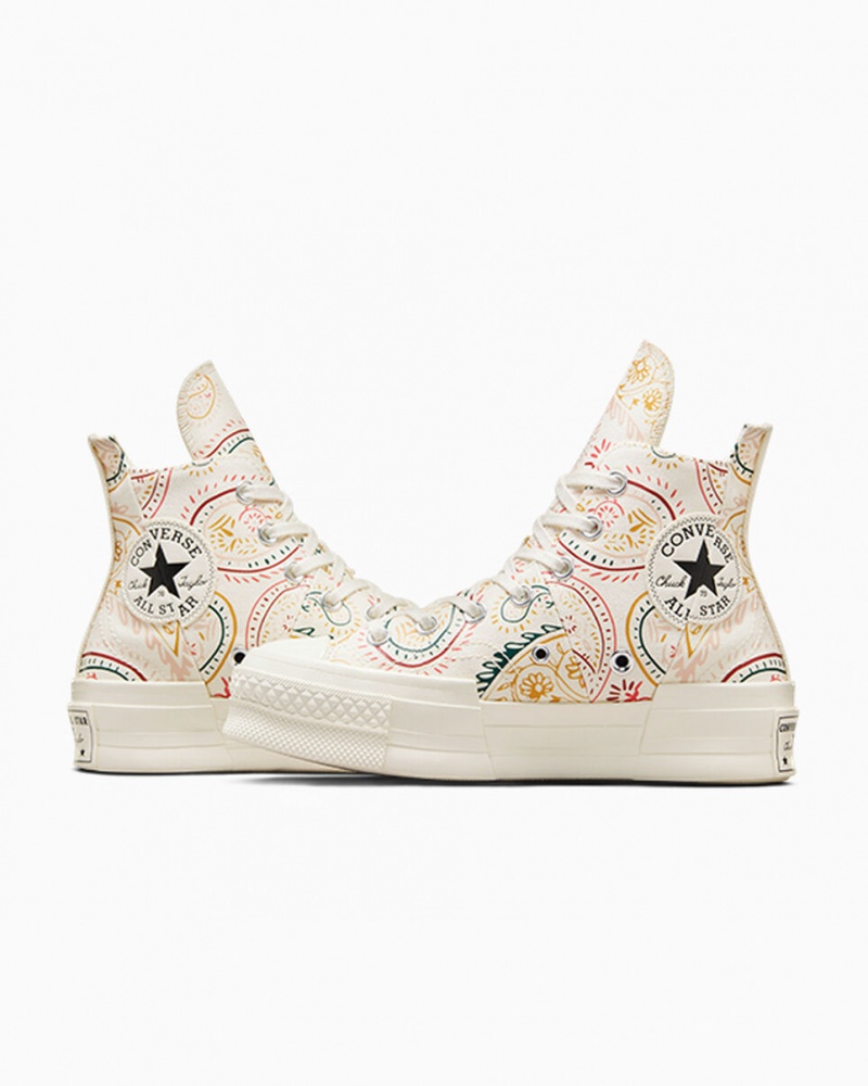 Converse Chuck 70 Plus Crafted Evolution Pretas Rosa | 5743-FLAXH