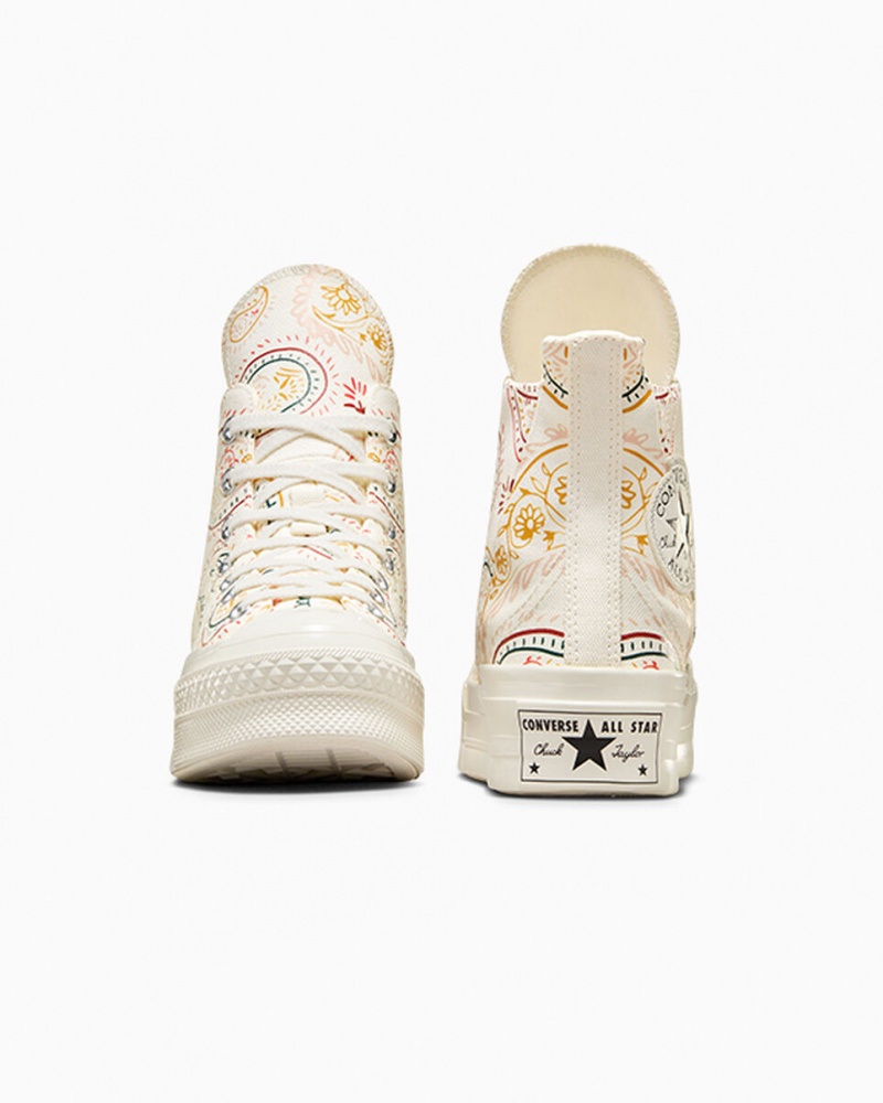 Converse Chuck 70 Plus Crafted Evolution Pretas Rosa | 5743-FLAXH