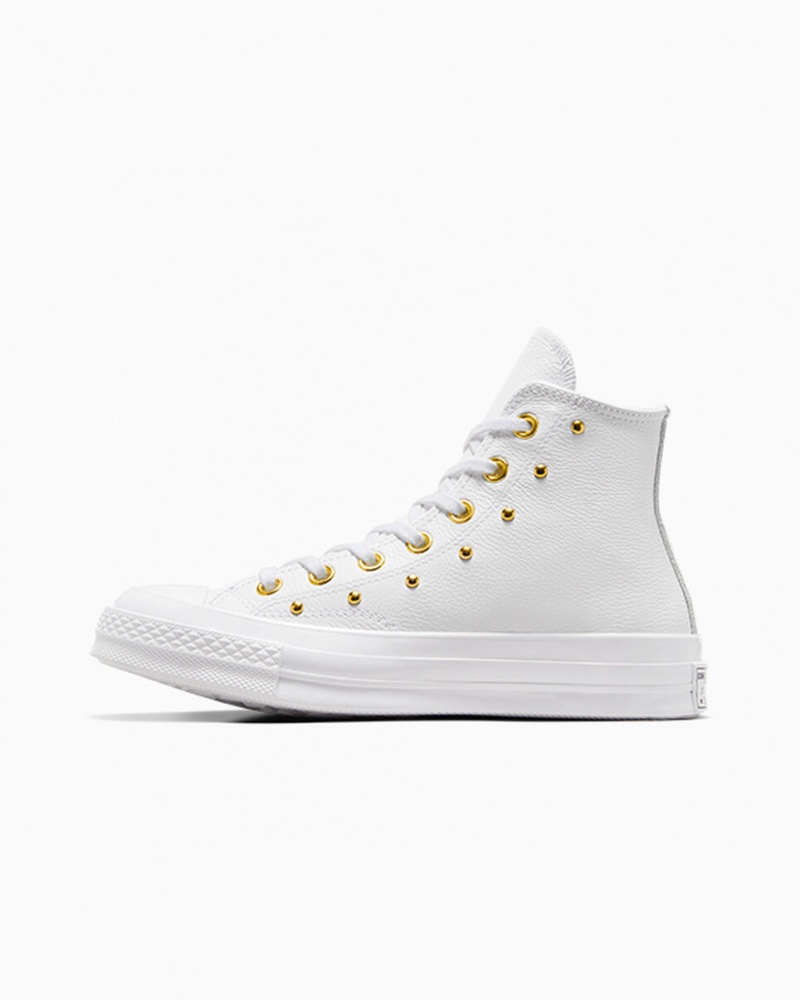 Converse Chuck 70 Star Studded Branco Branco Douradas | 2934-DNEXS