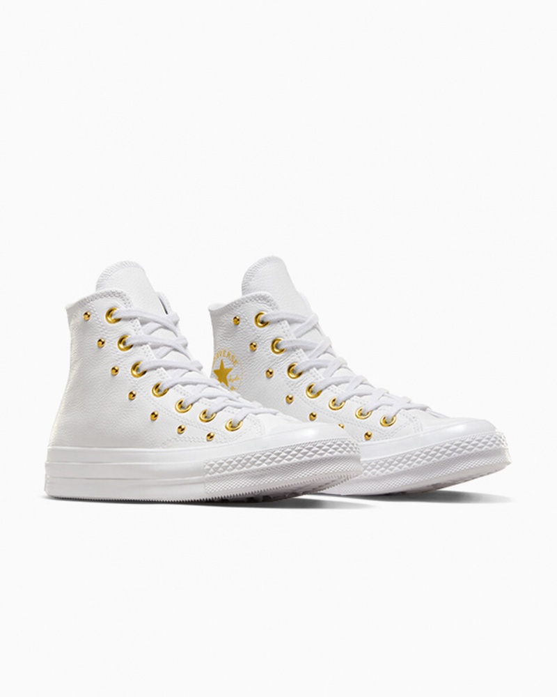 Converse Chuck 70 Star Studded Branco Branco Douradas | 2934-DNEXS