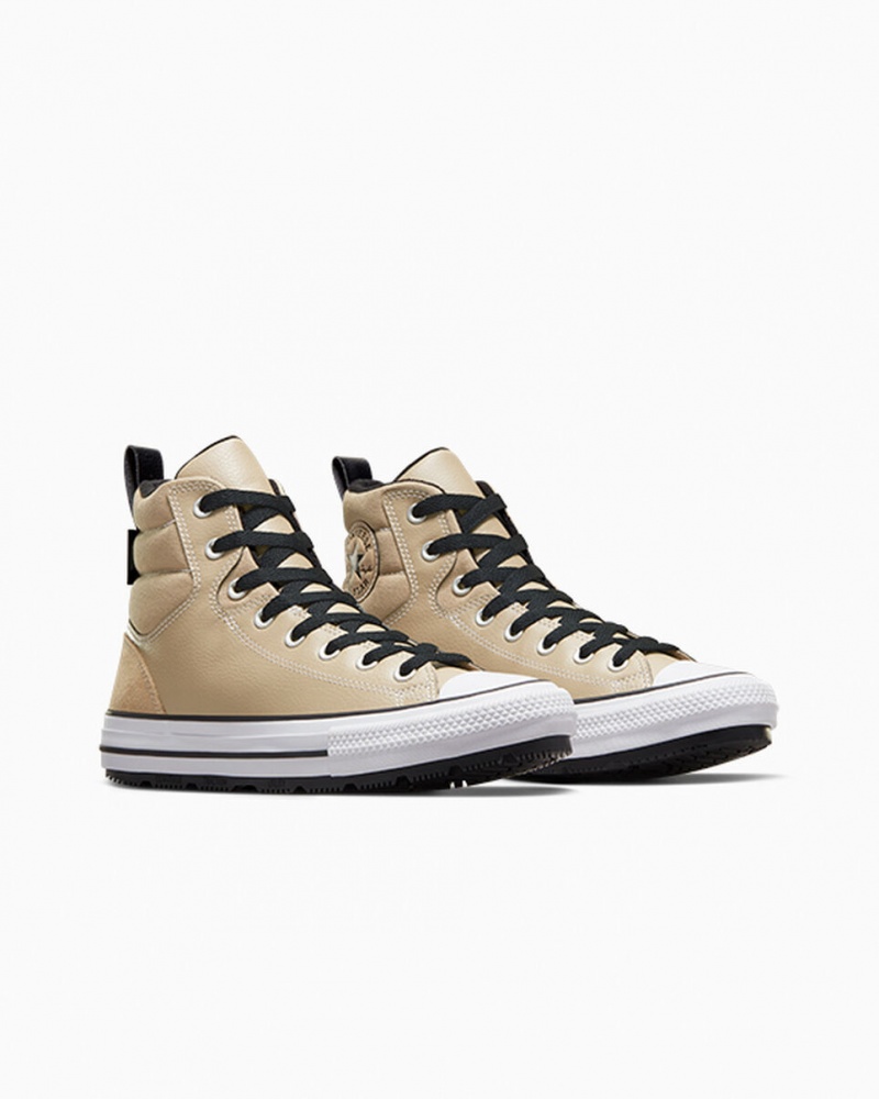 Converse Chuck Taylor All Star Berkshire Boot Caqui Pretas Branco | 5038-JXSFW