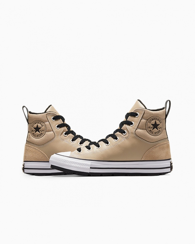 Converse Chuck Taylor All Star Berkshire Boot Caqui Pretas Branco | 5038-JXSFW