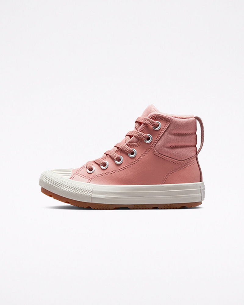 Converse Chuck Taylor All Star Berkshire Boot Couro Rosa Rosa | 3405-SOIHU