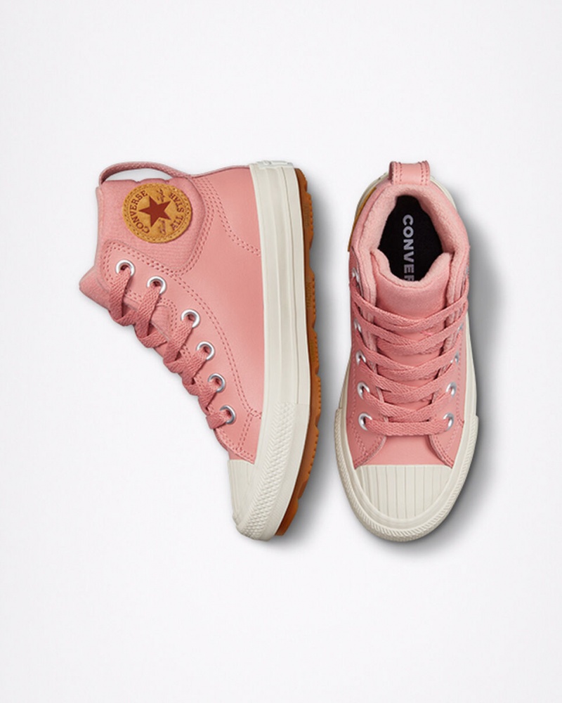 Converse Chuck Taylor All Star Berkshire Boot Couro Rosa Rosa | 3405-SOIHU