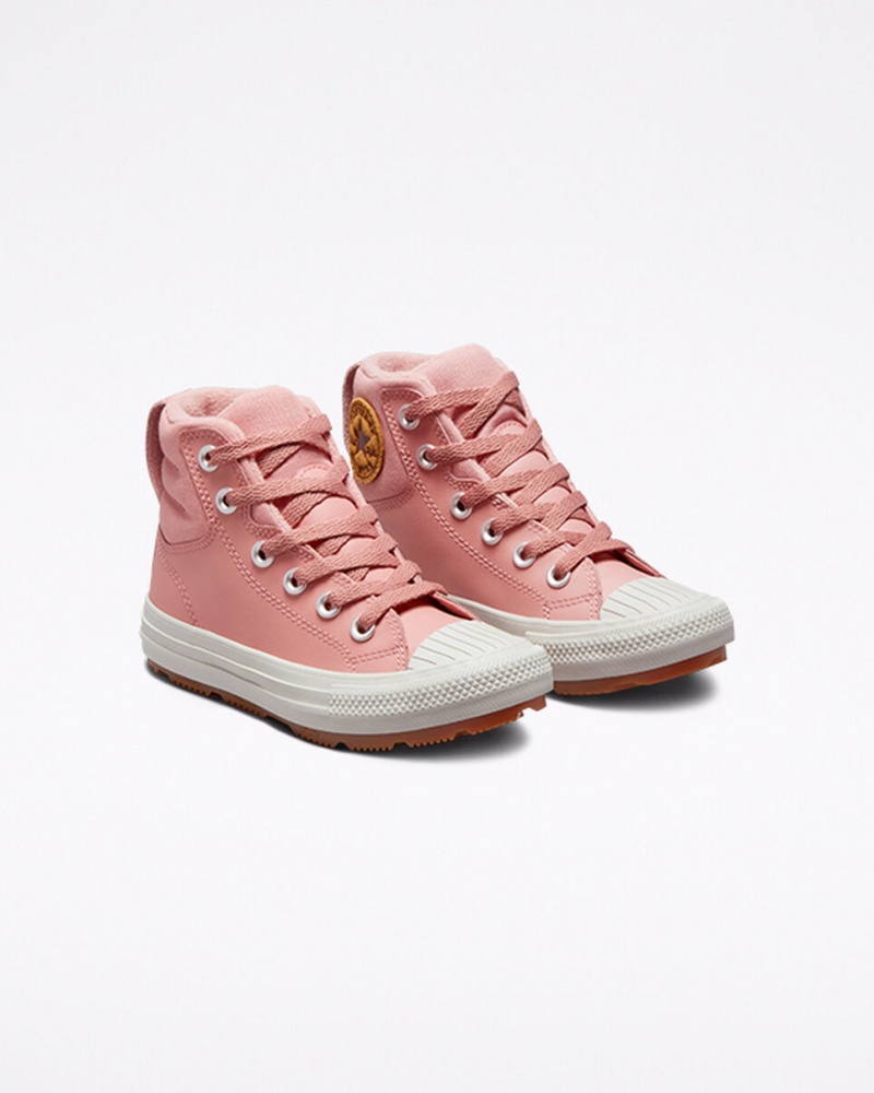 Converse Chuck Taylor All Star Berkshire Boot Couro Rosa Rosa | 3405-SOIHU