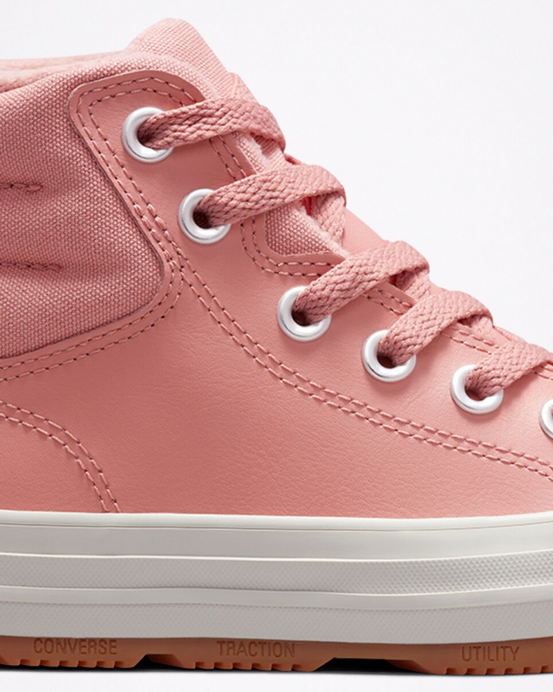 Converse Chuck Taylor All Star Berkshire Boot Couro Rosa Rosa | 3405-SOIHU