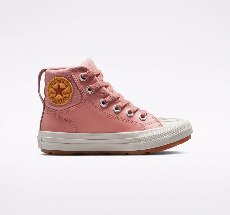 Converse Chuck Taylor All Star Berkshire Boot Couro Rosa Rosa | 3405-SOIHU