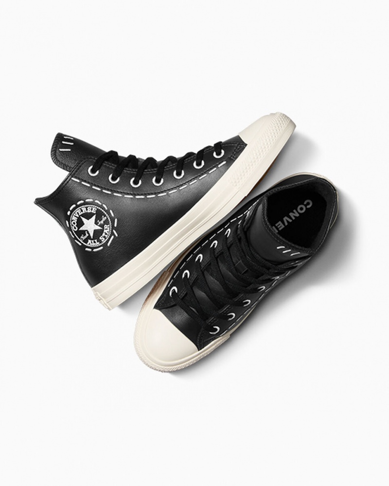 Converse Chuck Taylor All Star Bold Stitch Pretas Pretas | 4786-RBOWT