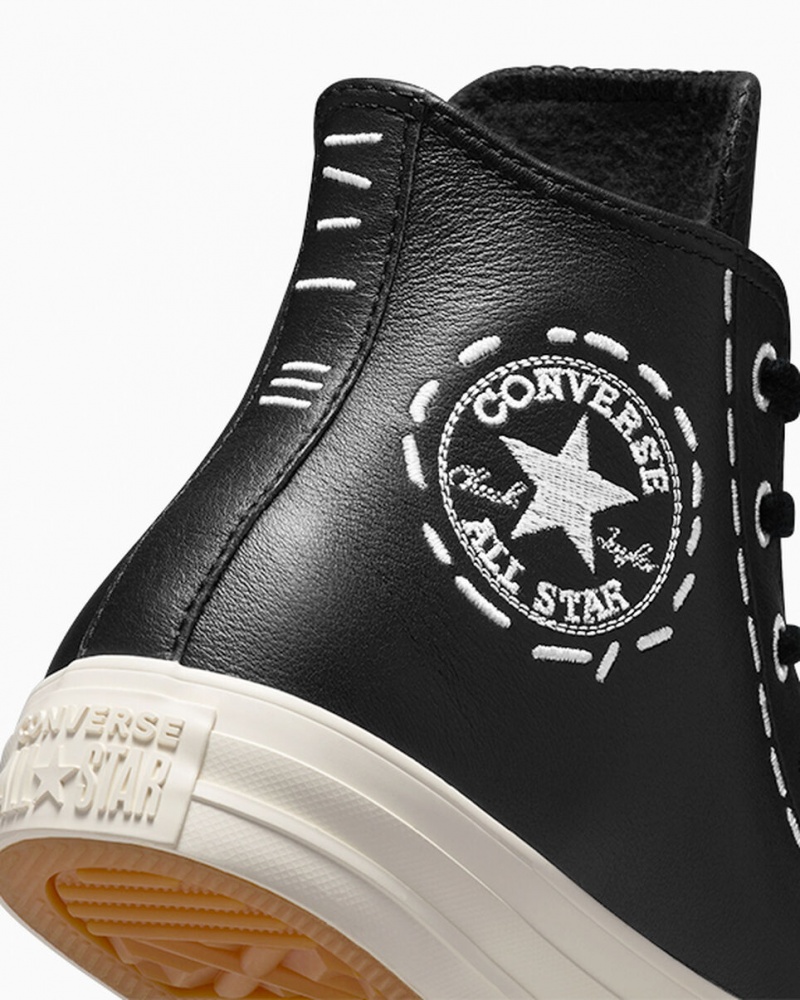 Converse Chuck Taylor All Star Bold Stitch Pretas Pretas | 0945-OVUTM