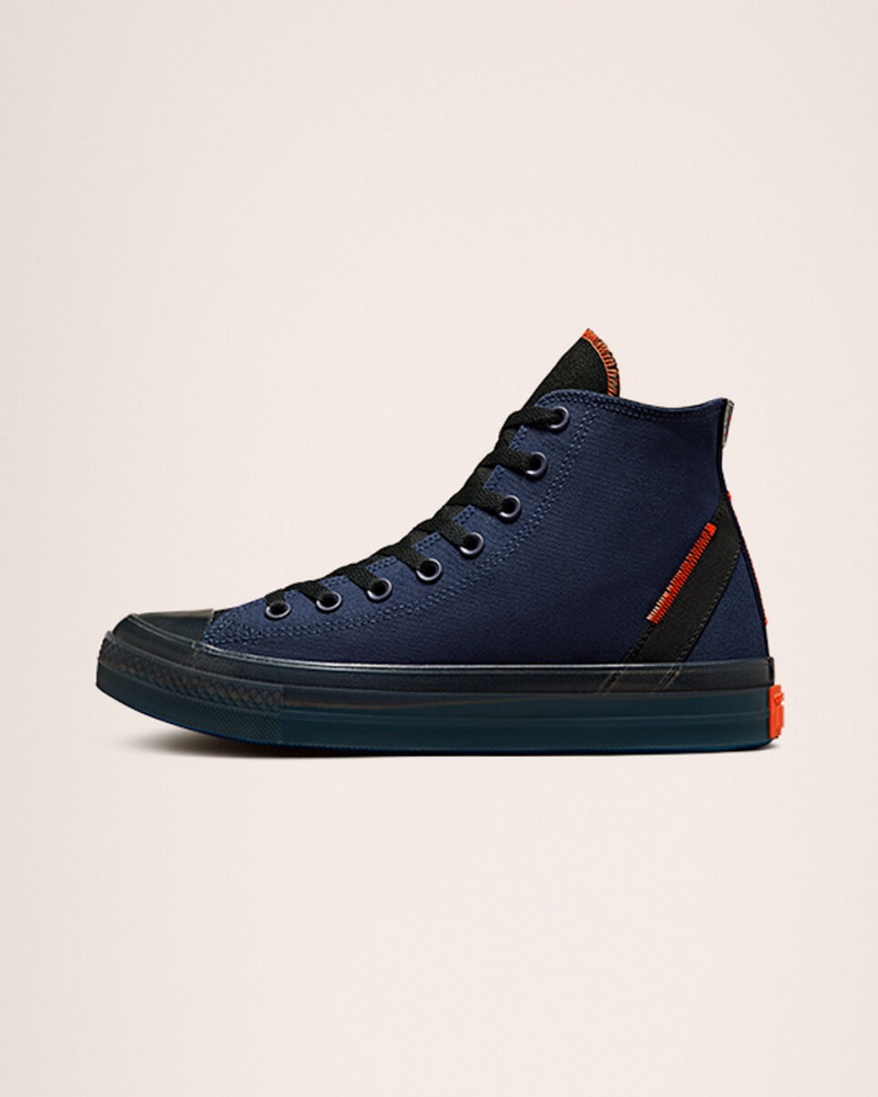 Converse Chuck Taylor All Star CX Stretch Lona Azul Marinho Pretas Manga | 8964-YZXKM