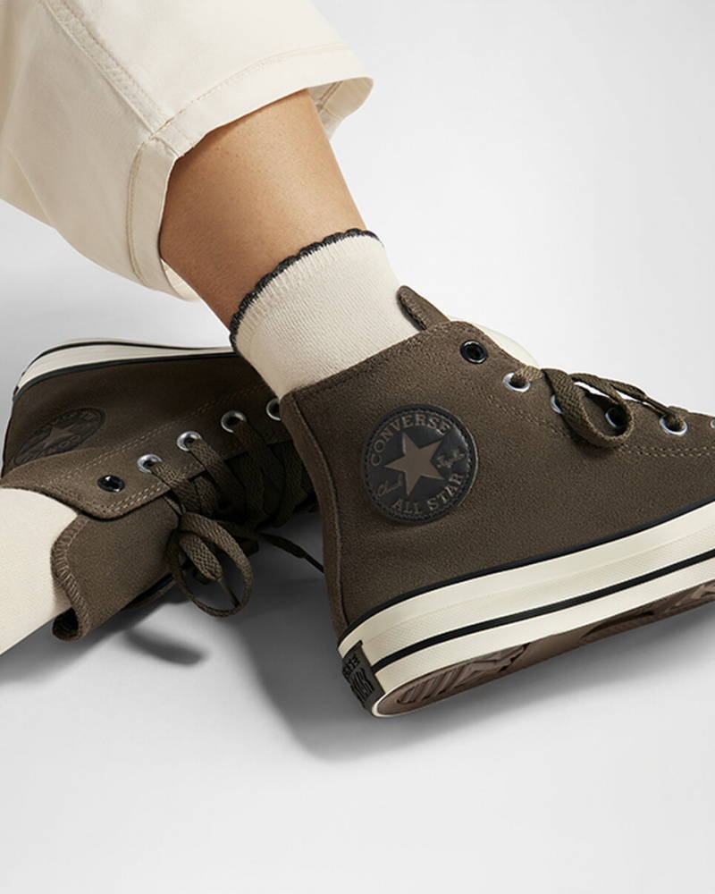 Converse Chuck Taylor All Star Camurça Pretas | 4672-KBHZN