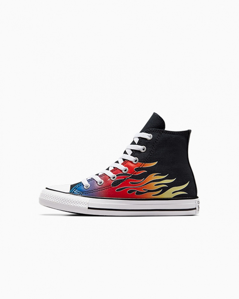 Converse Chuck Taylor All Star Cars Pretas Pretas Branco | 1528-PWQEB