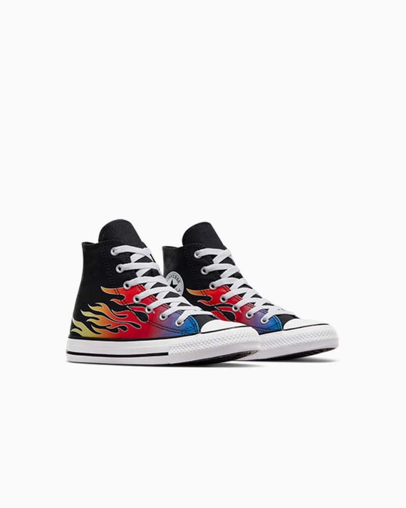 Converse Chuck Taylor All Star Cars Pretas Pretas Branco | 1528-PWQEB