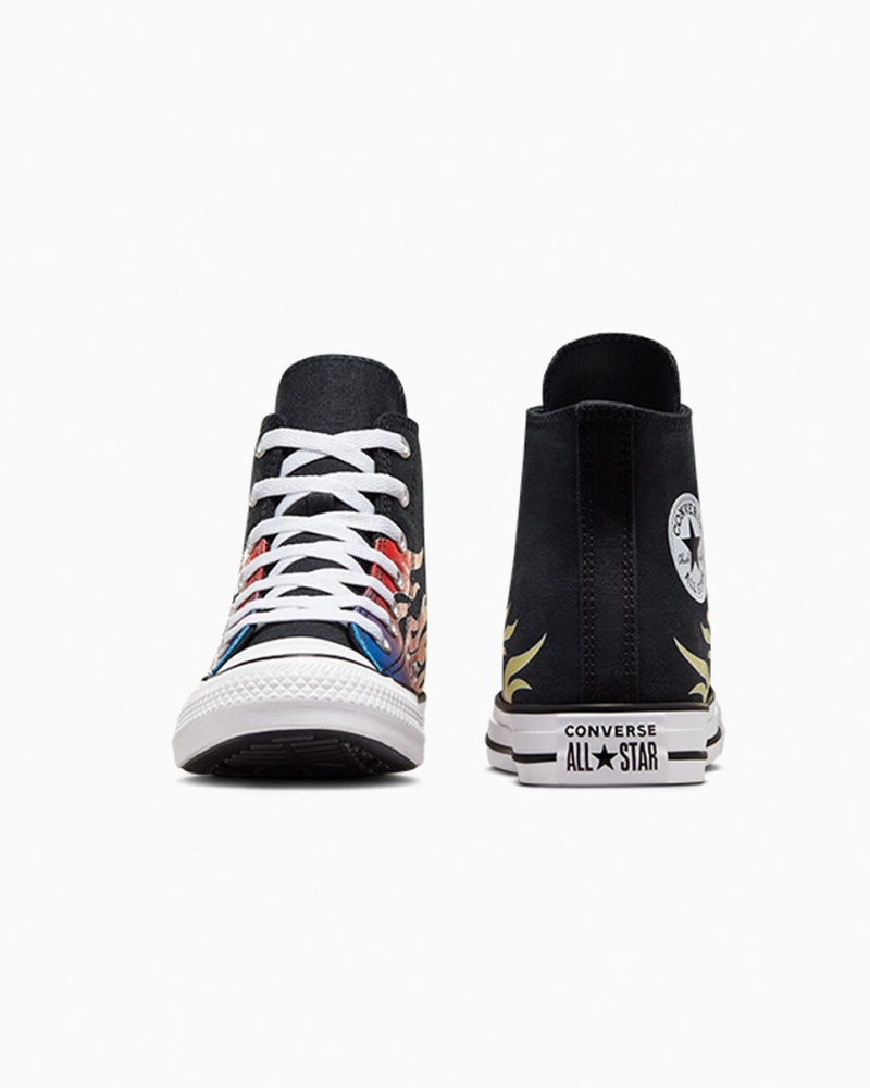 Converse Chuck Taylor All Star Cars Pretas Pretas Branco | 1528-PWQEB