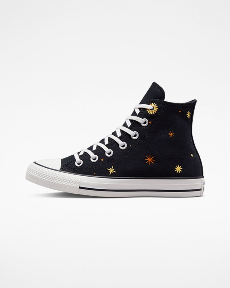 Converse Chuck Taylor All Star Celestial Pretas Amarelas | 7819-COIZQ