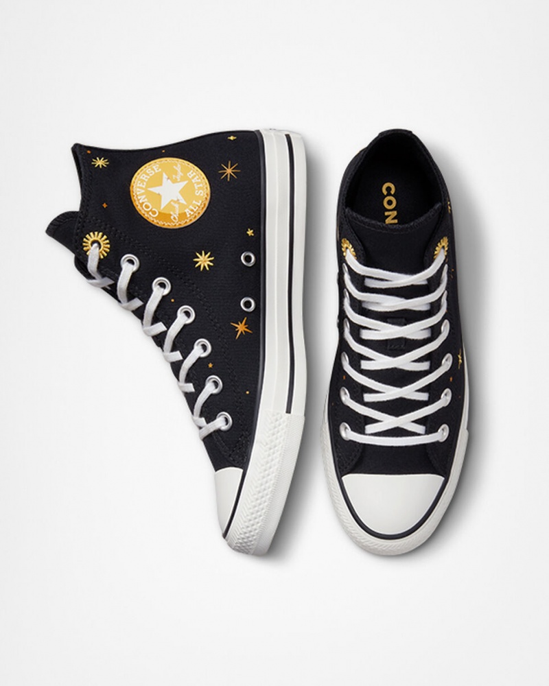 Converse Chuck Taylor All Star Celestial Pretas Amarelas | 7819-COIZQ