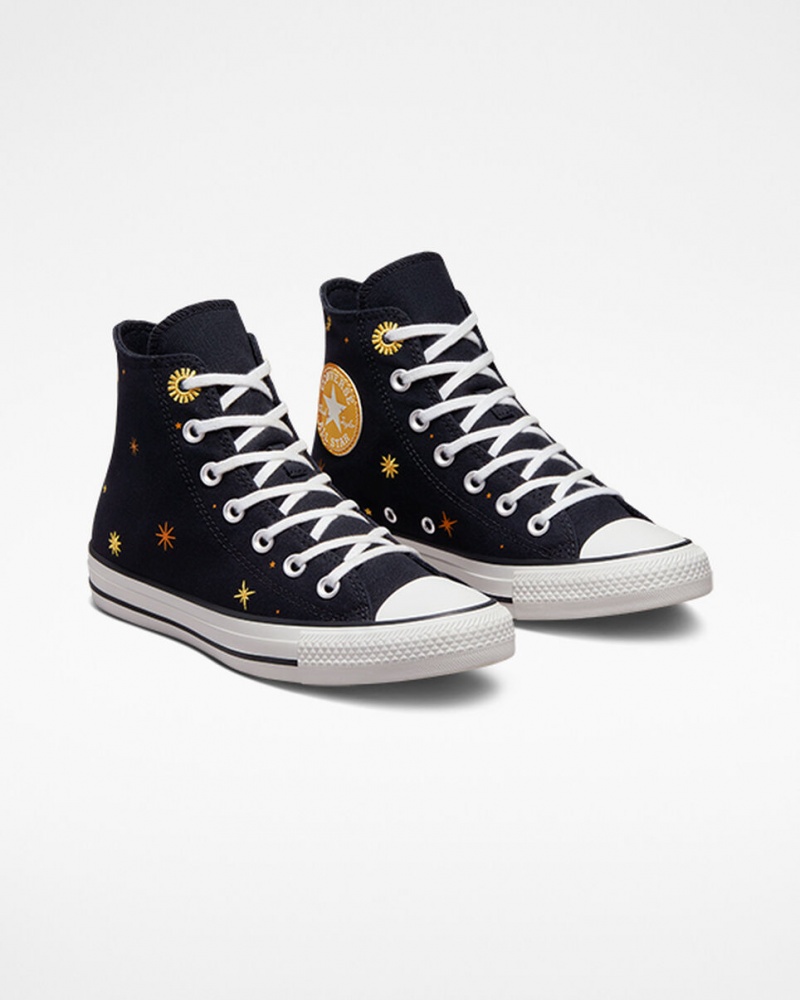 Converse Chuck Taylor All Star Celestial Pretas Amarelas | 7819-COIZQ