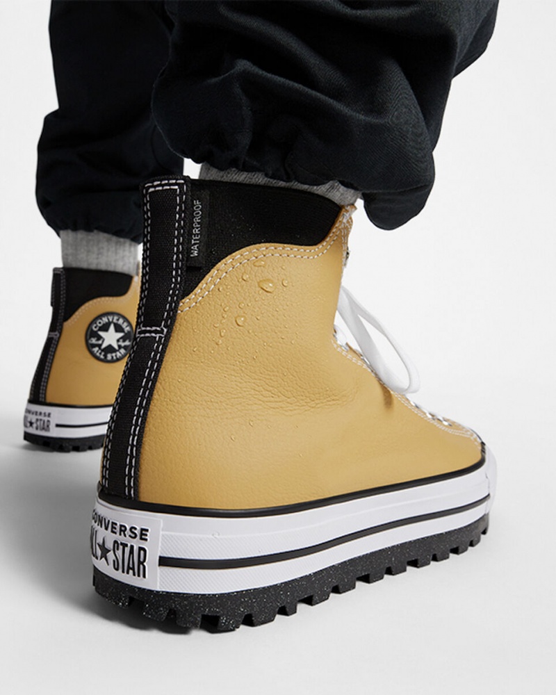 Converse Chuck Taylor All Star City Trek Impermeáveis Boot Pretas Branco | 6321-PZWME