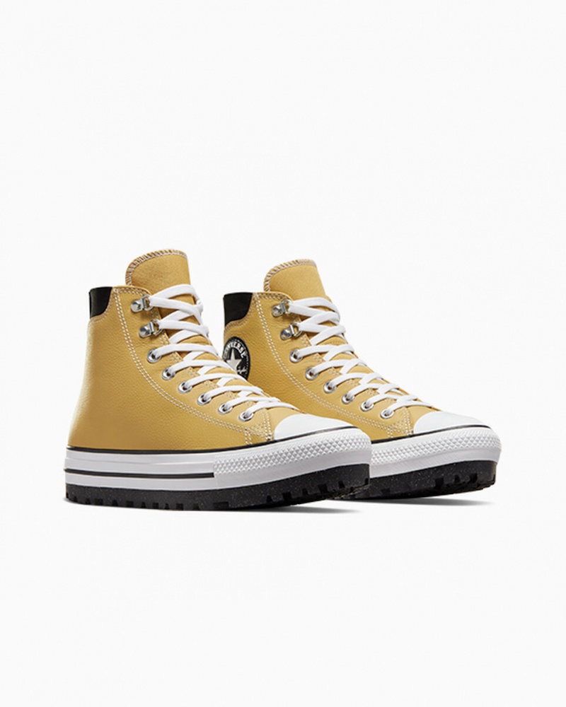 Converse Chuck Taylor All Star City Trek Impermeáveis Boot Pretas Branco | 6321-PZWME