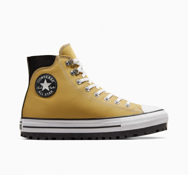 Converse Chuck Taylor All Star City Trek Impermeáveis Boot Pretas Branco | 6321-PZWME