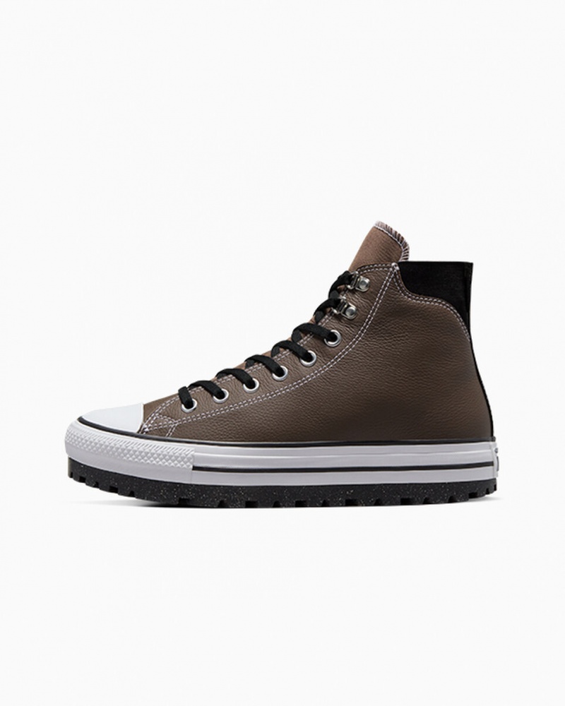 Converse Chuck Taylor All Star City Trek Impermeáveis Boot Pretas Branco | 3274-LPURV