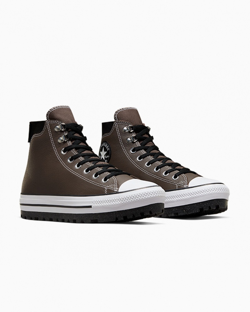 Converse Chuck Taylor All Star City Trek Impermeáveis Boot Pretas Branco | 3274-LPURV