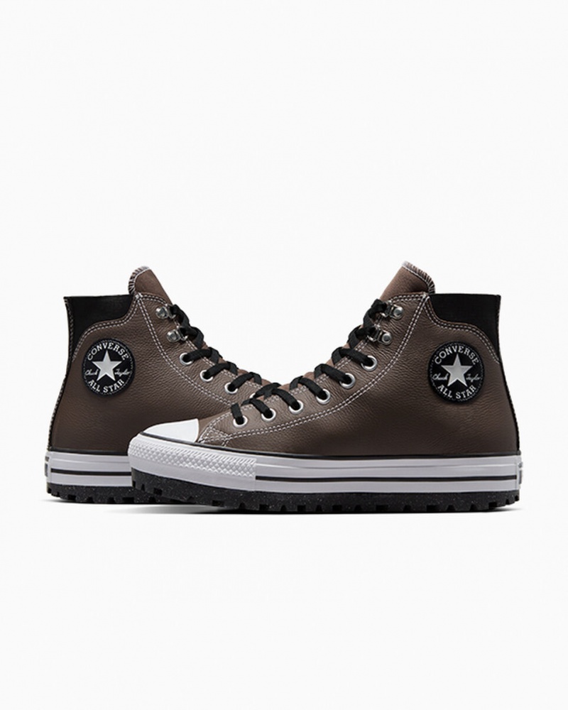 Converse Chuck Taylor All Star City Trek Impermeáveis Boot Pretas Branco | 3274-LPURV