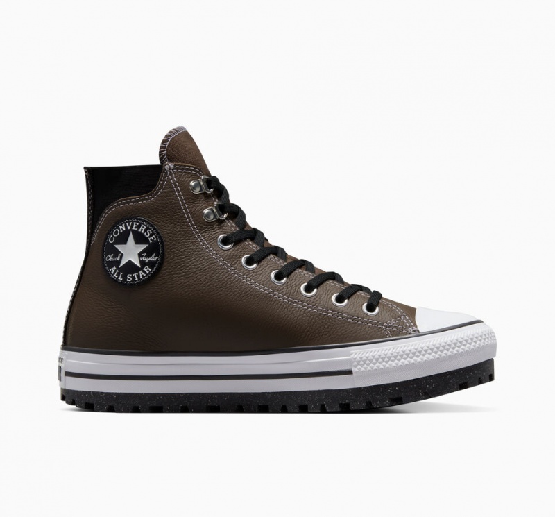 Converse Chuck Taylor All Star City Trek Impermeáveis Boot Pretas Branco | 3274-LPURV