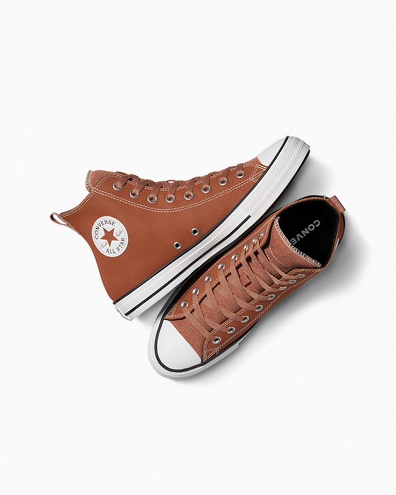 Converse Chuck Taylor All Star Couro Branco | 6439-DRUBF