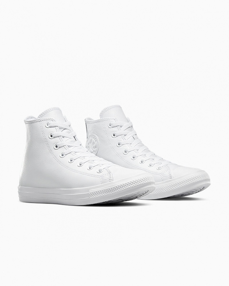 Converse Chuck Taylor All Star Couro Branco | 7523-CDYFL