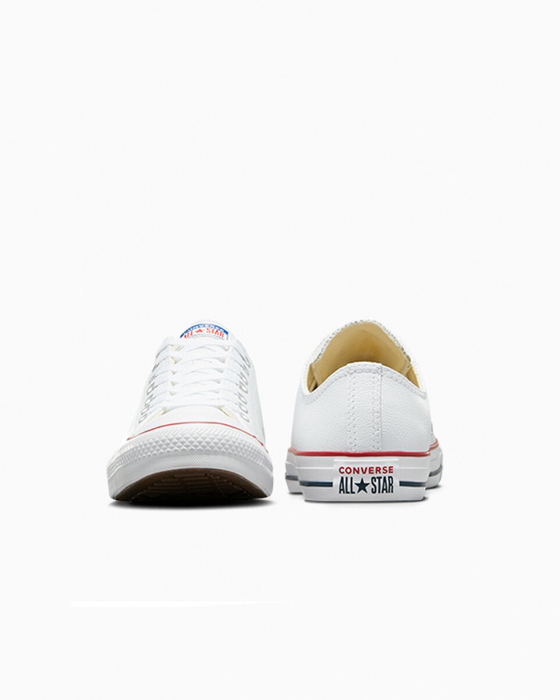 Converse Chuck Taylor All Star Couro Branco | 1728-OPQAL