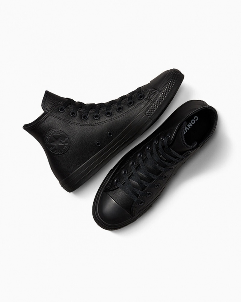 Converse Chuck Taylor All Star Couro Pretas | 2507-LEXZP