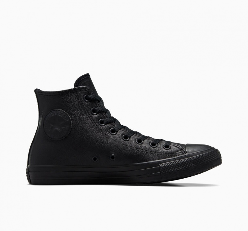 Converse Chuck Taylor All Star Couro Pretas | 2507-LEXZP