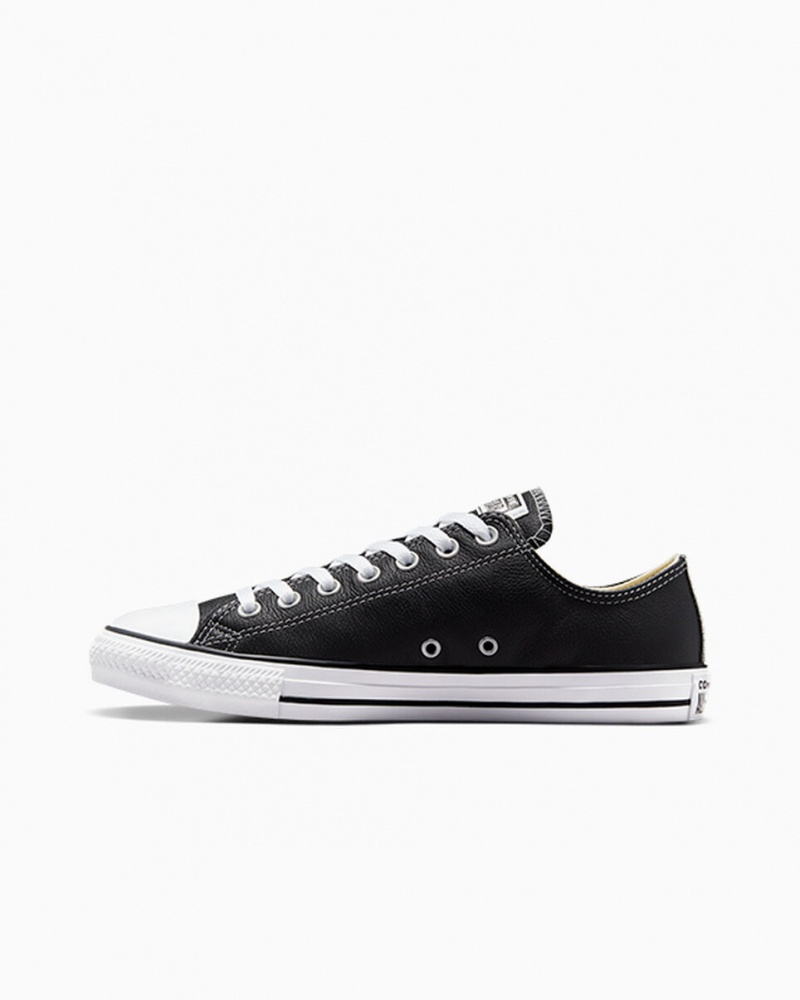 Converse Chuck Taylor All Star Couro Pretas | 9841-ELTXF