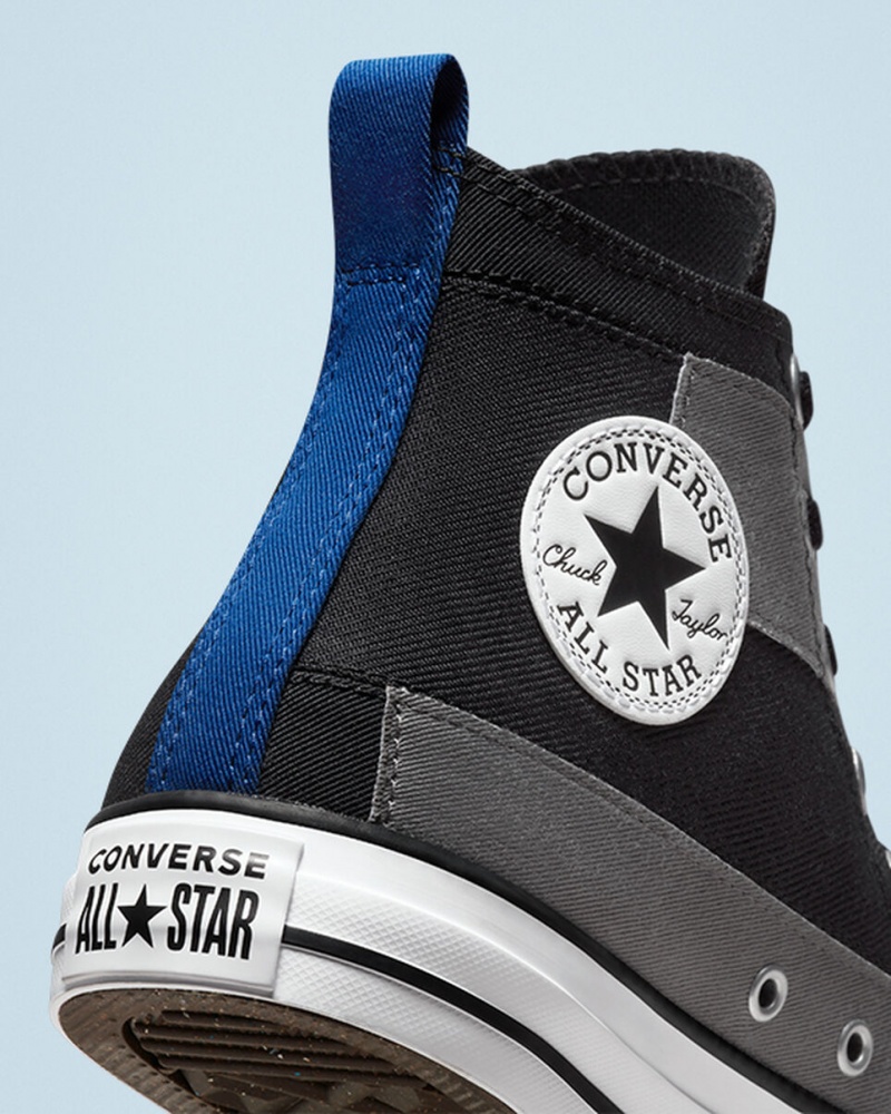 Converse Chuck Taylor All Star Desert Patchwork Pretas Azuis Branco | 6039-WKPUY